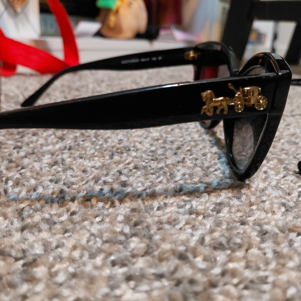 Coach Women's Sunglasses - Black and Purple - Picture 6 of 7